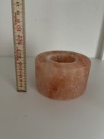 2 Salzkristall Teelichter rund