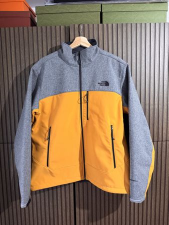 The North Face Men's Softshell Jacket L/G Yellow/Grey - Perf
