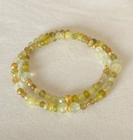 2fach Edelstein Armband Tsavorit Prehnit Jade auf Mass