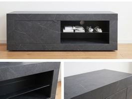 Exklusives TV-Möbel in moderner Schiefer-Optik – Top Zustand