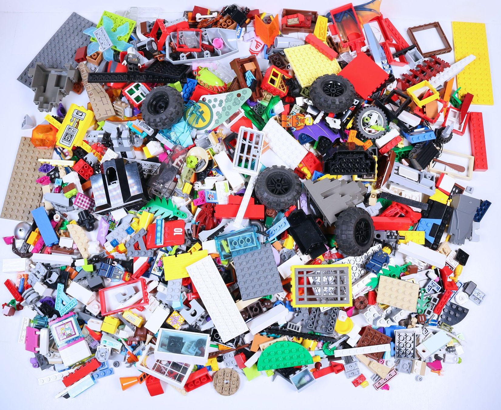 Lego Kit di costruzioni: 1.5 kg. Legoteile mit Minifiguren – Usato da Hettlingen venduto da Scholi99