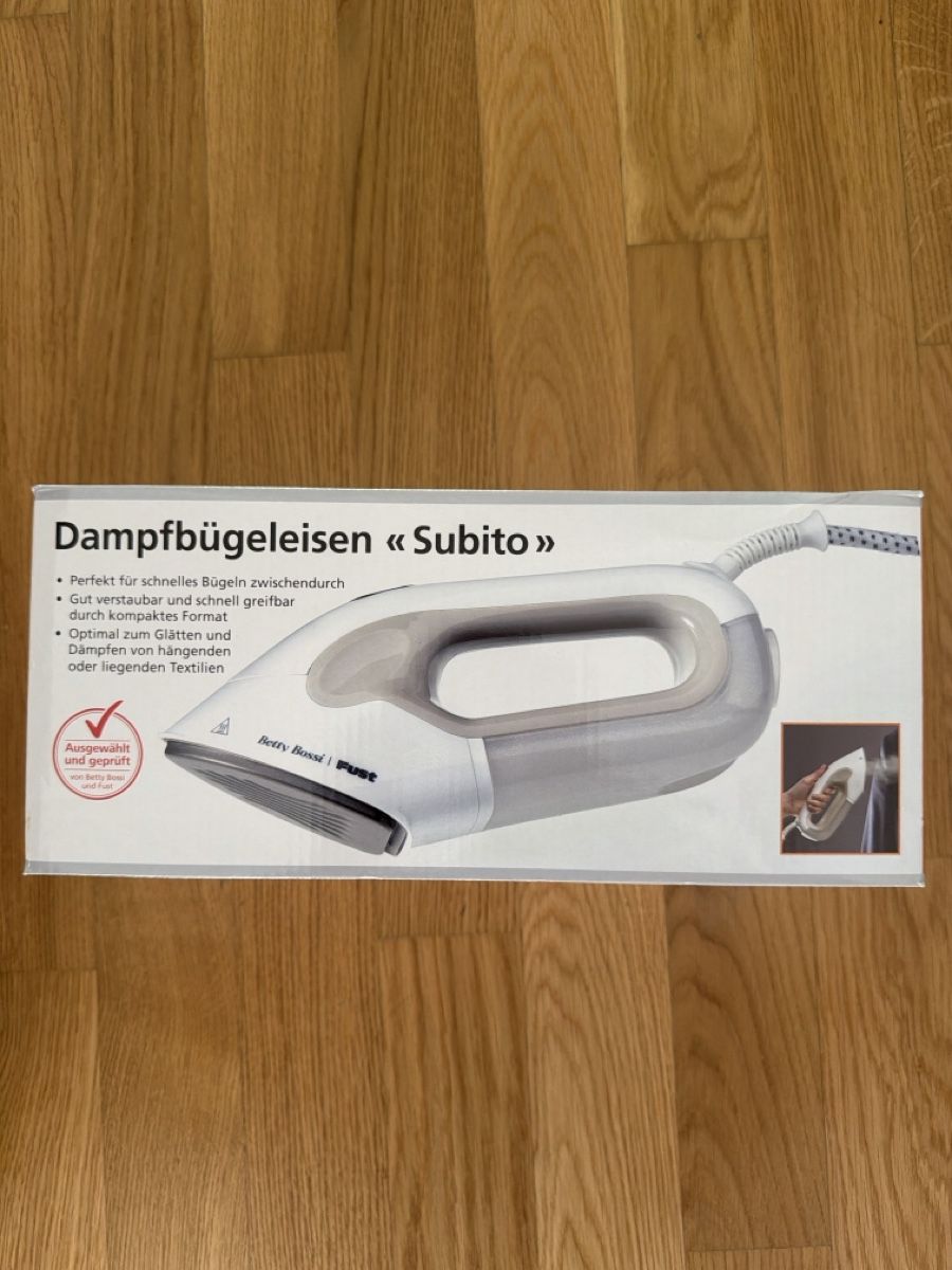 Fust Ferri da stiro: Dampfbügeleisen Subito – Nuovo e nell'imballaggio originale da Zürich venduto da Malvern