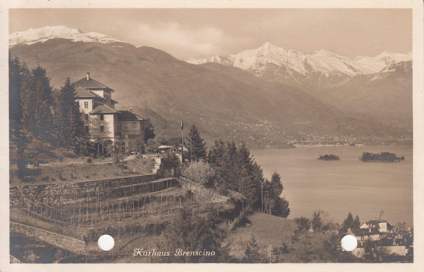 Cartoline postali: Brenscino Kurhaus 1928 – Usato da Bürglen TG venduto da StampGraf