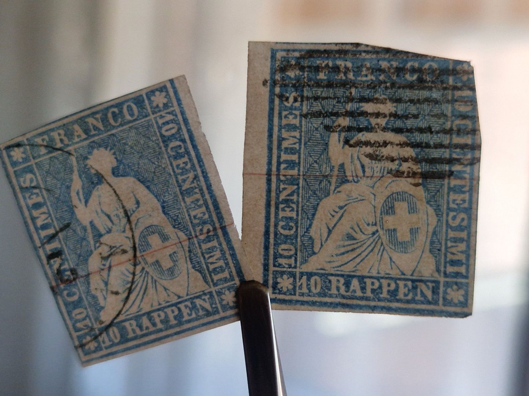 Tous les timbres: Strubel 23E, 2 St., 1x signiert, ab 1.- – D'occasion à Burgdorf par Glossy01 5