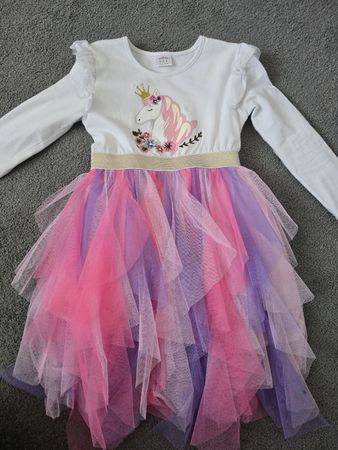 Mädchen Kleid Einhorn Grösse 110
