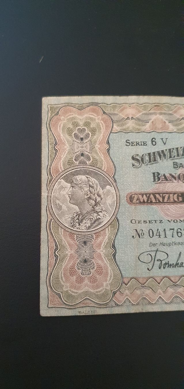 Banconote: 20 Franken Note Typ Vreneli (1922) – Usato da Baden venduto da chris94 1