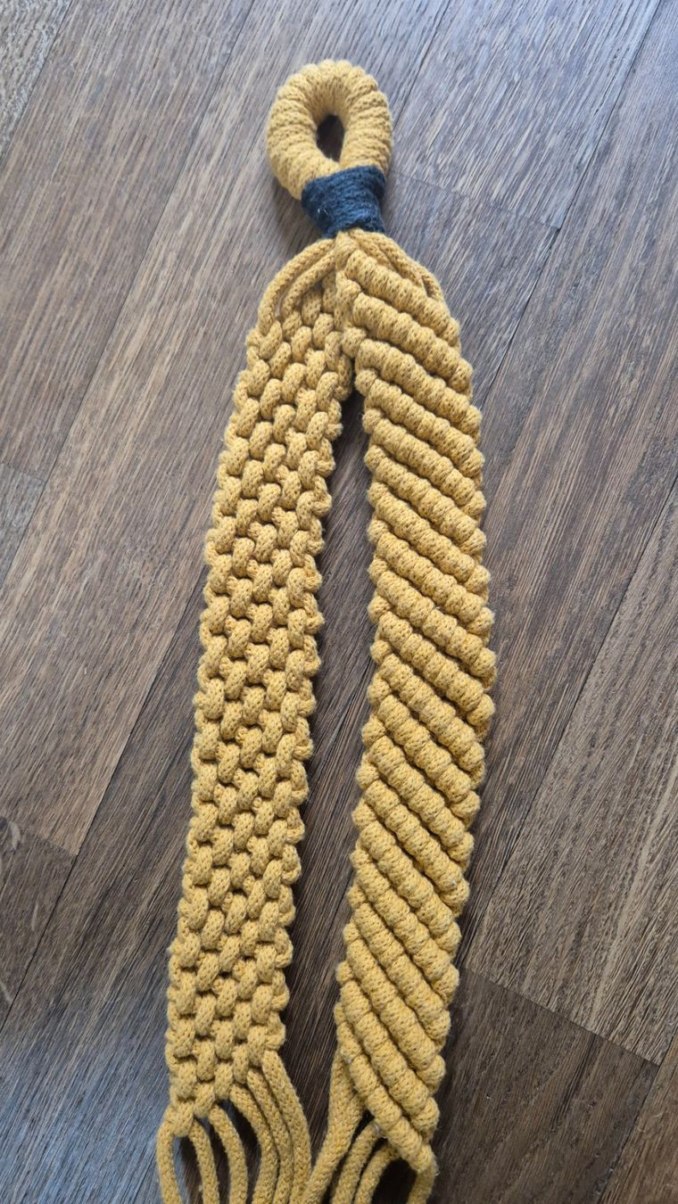 Alle Dekorationen: Yellow macrame plant hanger handmade – Neu (gemäss Beschreibung) aus Zürich von monadiederich 1