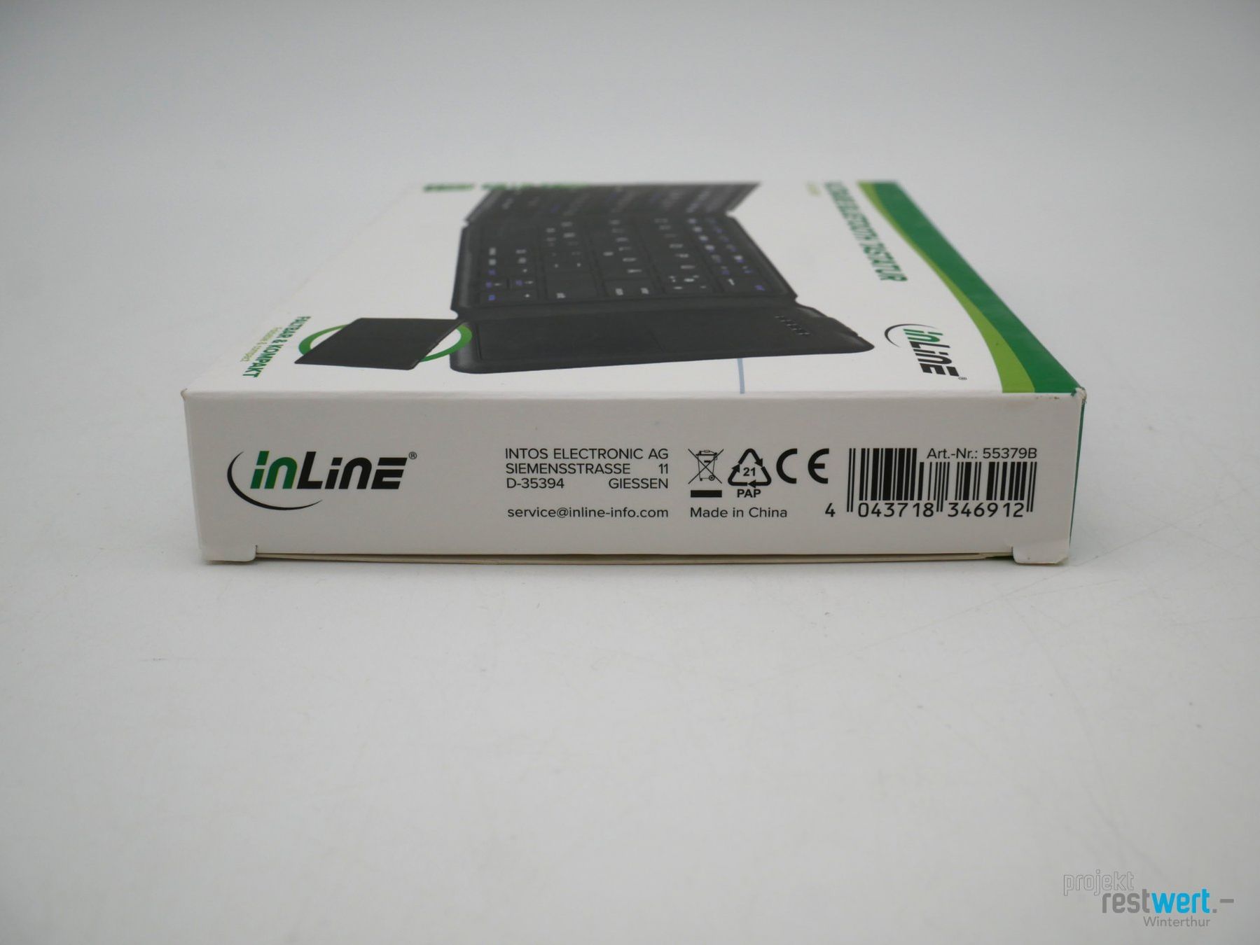 Tastiere: INLINE Faltbare Bluetooth Tastatur Touchpad QWERTZ – Nuovo (secondo la descrizione) da Winterthur venduto da Restwert_Winterthur 5