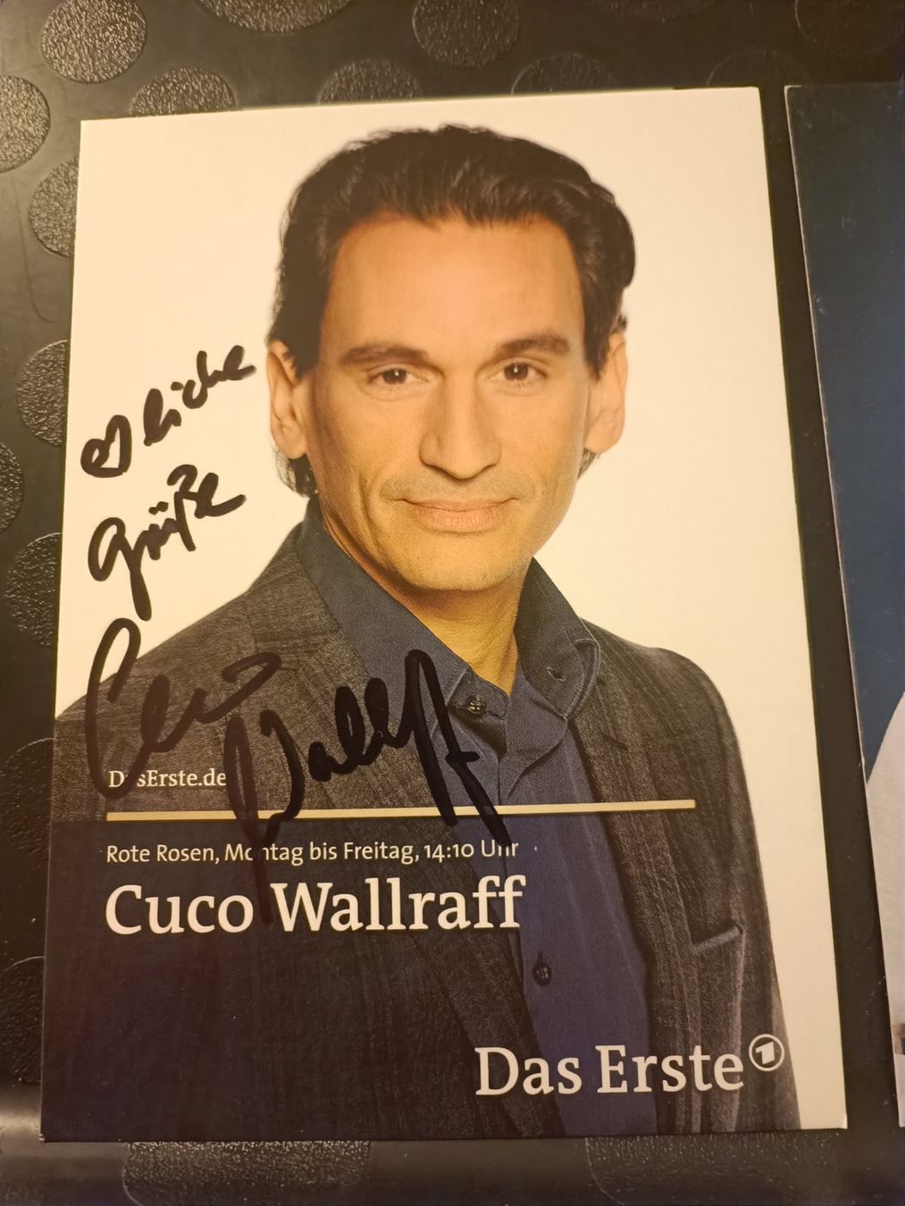 Autographes: Cuco Wallraff - handsigniert - Rote Rosen – D'occasion à Menziken par Artographs
