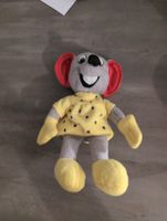 Peluche souris Europapark jaune pois bleus 40cm
