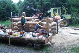 Log House Building (in English from Finland)