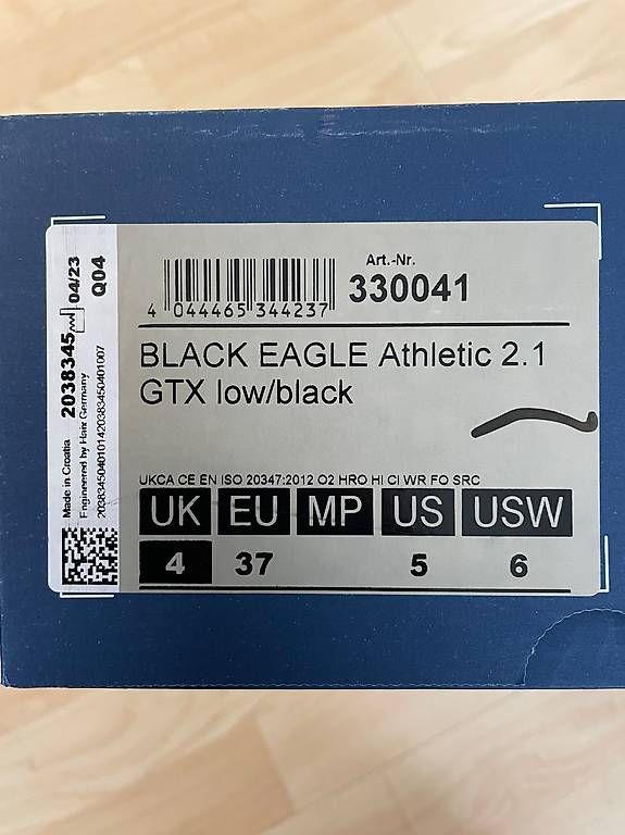 Haix Scarpe da uomo: Haix, Black Eagle Athletic 2.1 GTX low/black – Nuovo e nell'imballaggio originale da Sevelen venduto da Debiiii90 3