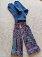 Warme Socken/+Stulpen selbstgestrickt, Grösse 38-40