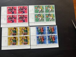 1990 PJ  Serie Erstag gest. Viererblock mit Tab (K9)