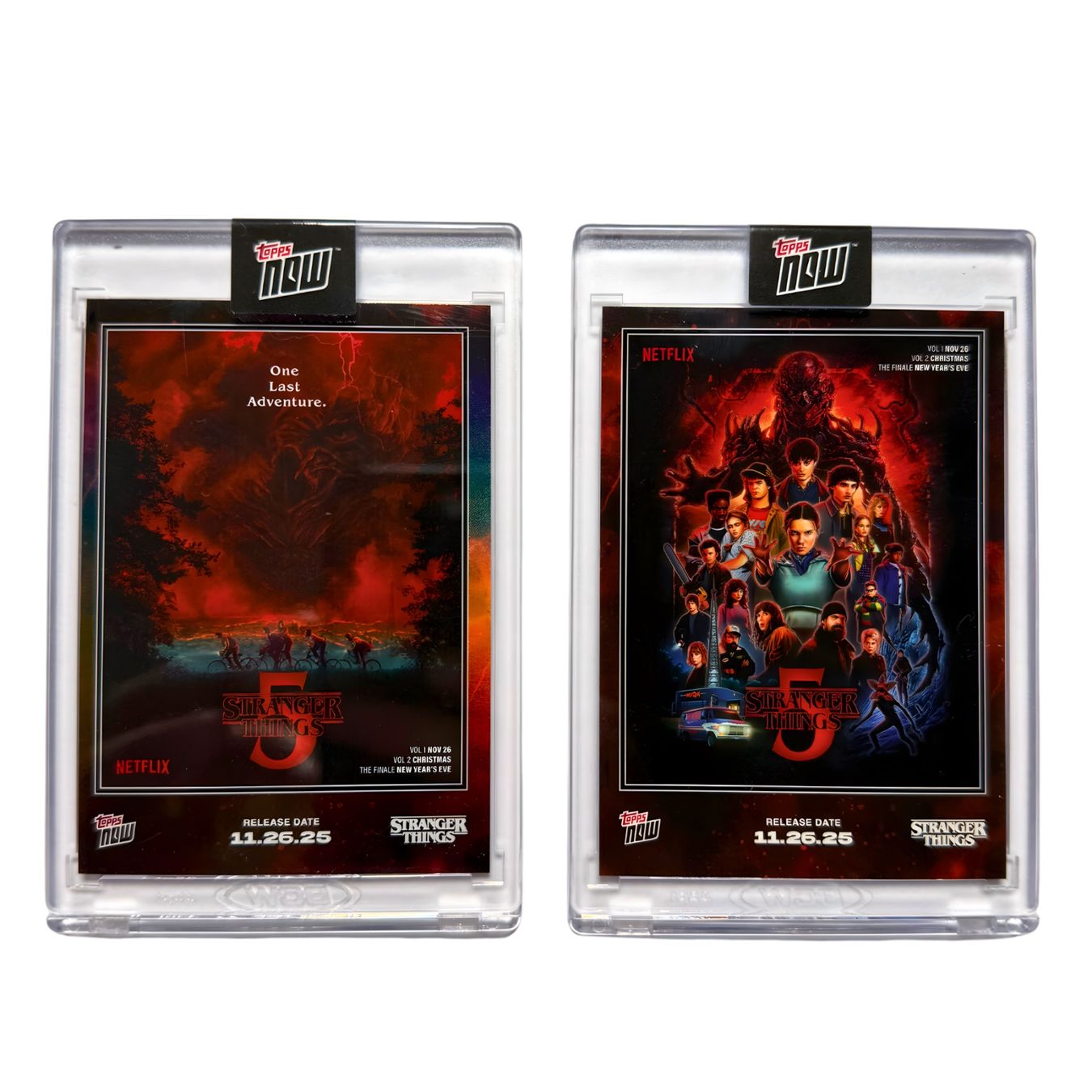 Topps Carte collezionabili: 2025 Topps Now Stranger Things - "One Last Adventure" Bundle – Nuovo e nell'imballaggio originale da St-Légier-Chiésaz venduto da GemMintCH