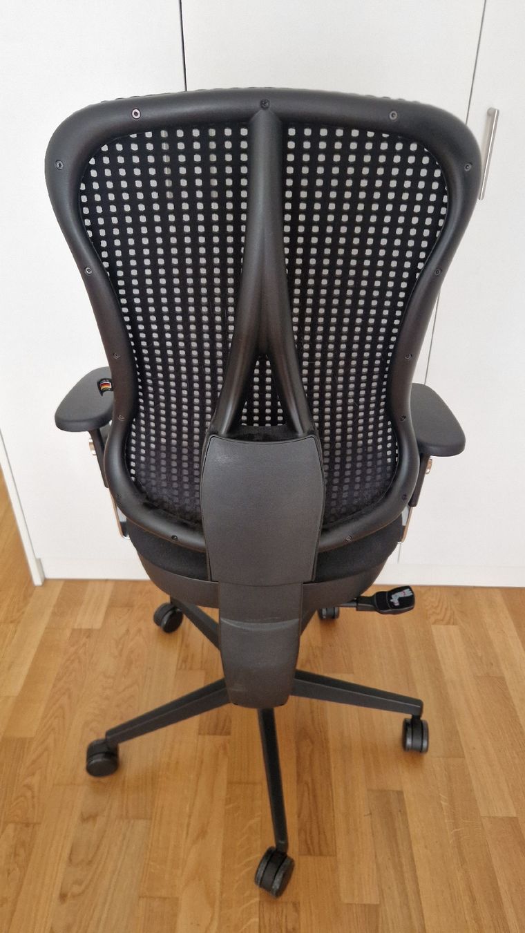 Sedie: Chaise de bureau noire confortable – Usato da Biel/Bienne venduto da Boozook 2