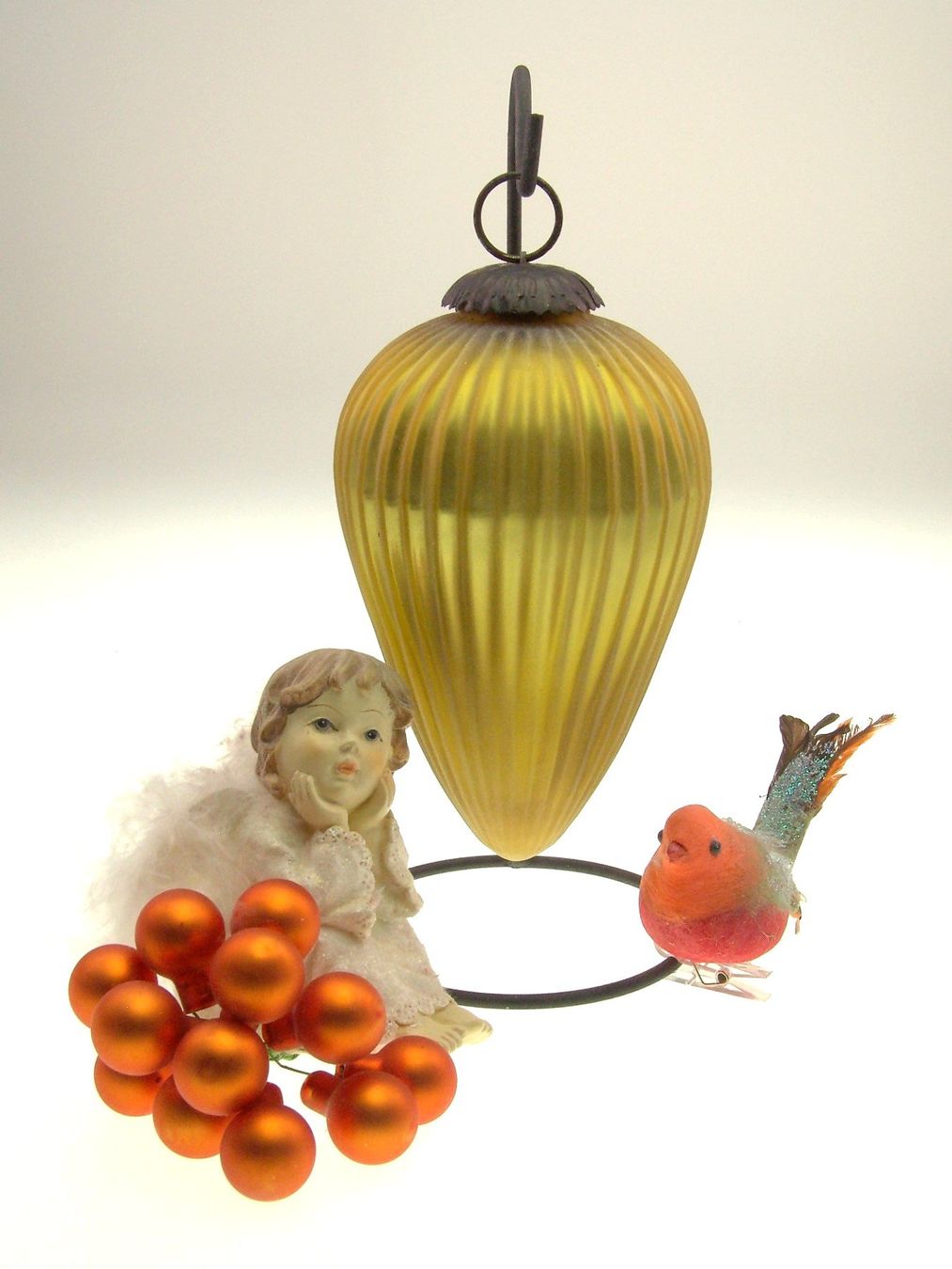Tutte le decorazioni: Weihnachtskugel Glaspendel Biedermeier Stil massiv Glas – Usato da Langenthal venduto da Antik_Huesli 5