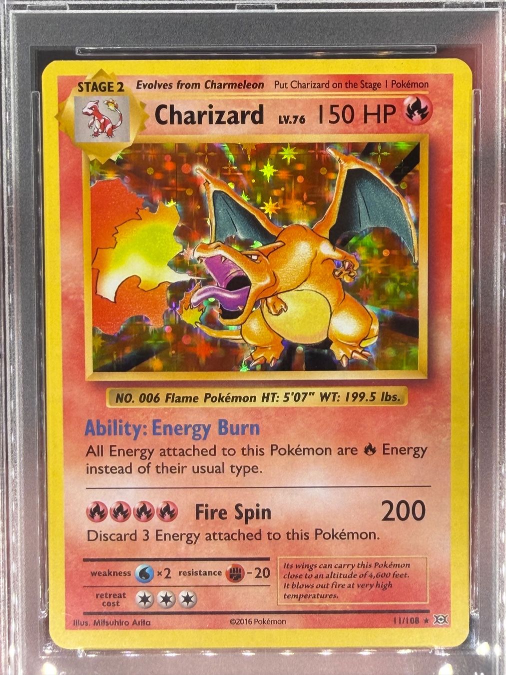 Pokémon Carte collezionabili: Charizard Holo - Pokemon XY Evolutions PSA 8 (EN) – Nuovo (secondo la descrizione) da Genève venduto da Rokemon 2