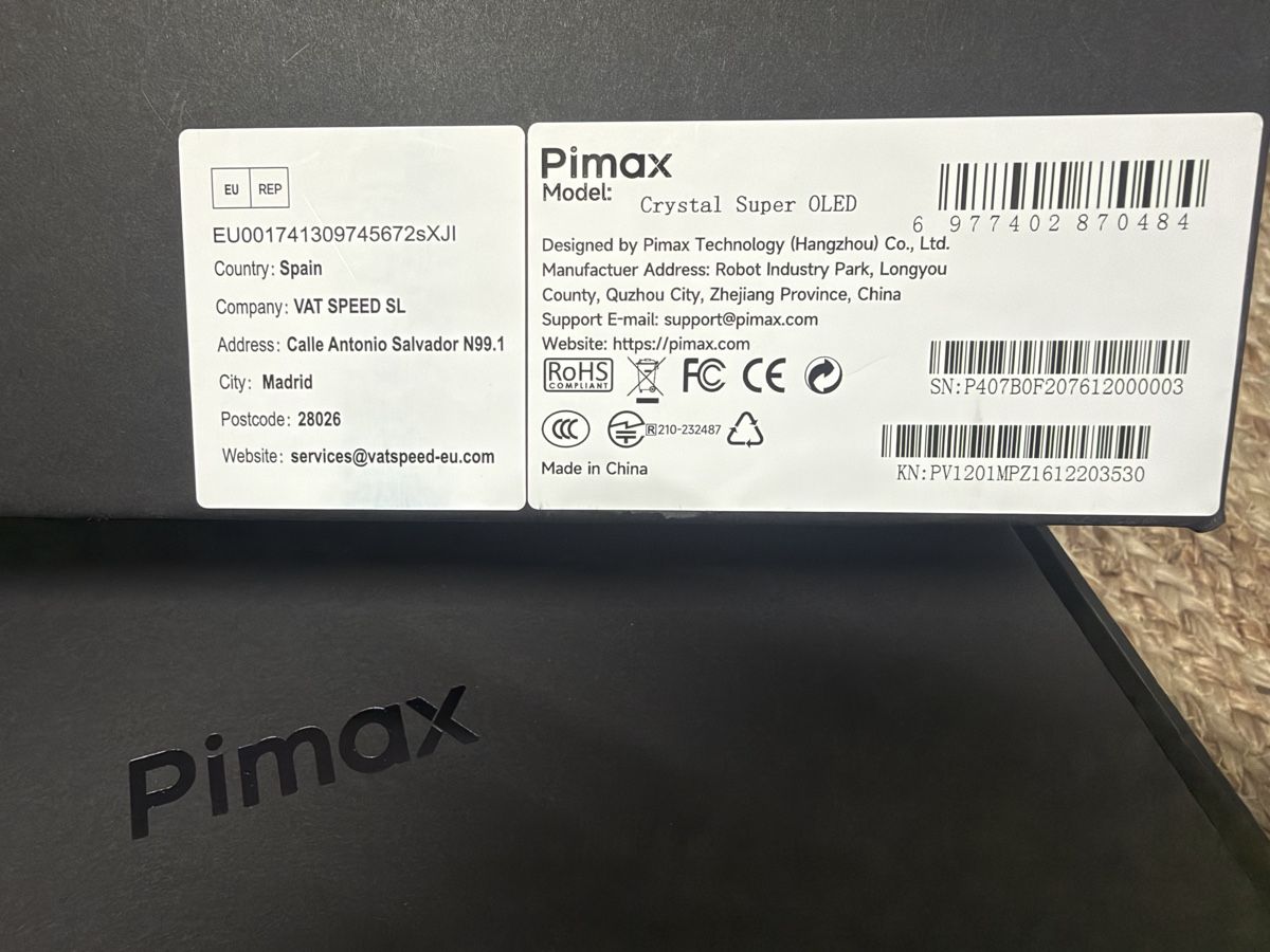 Pimax Casco VR: Pimax Crystal super micro oled – Usato da Mönchaltorf venduto da tmendes 5