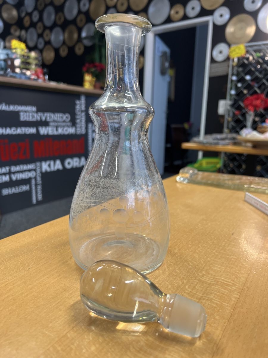 Caraffe: Glaskaraffe mit Glasstopfen, Vintage – Usato da Rorschach venduto da TrendyDeals 1