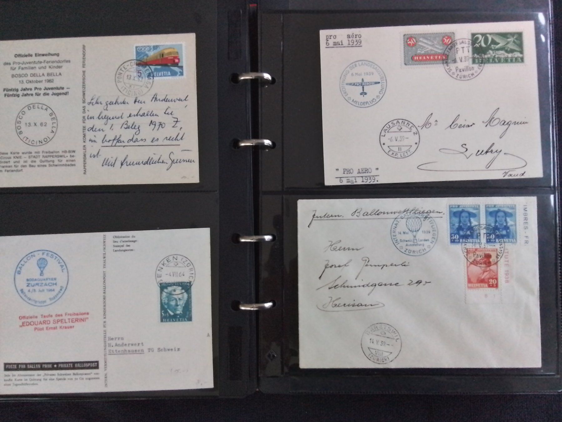 Alle Briefmarken: Ballonpost 123 Belege hoher Kat-Wert – Gebraucht aus Reichenburg von Pipo-67 4