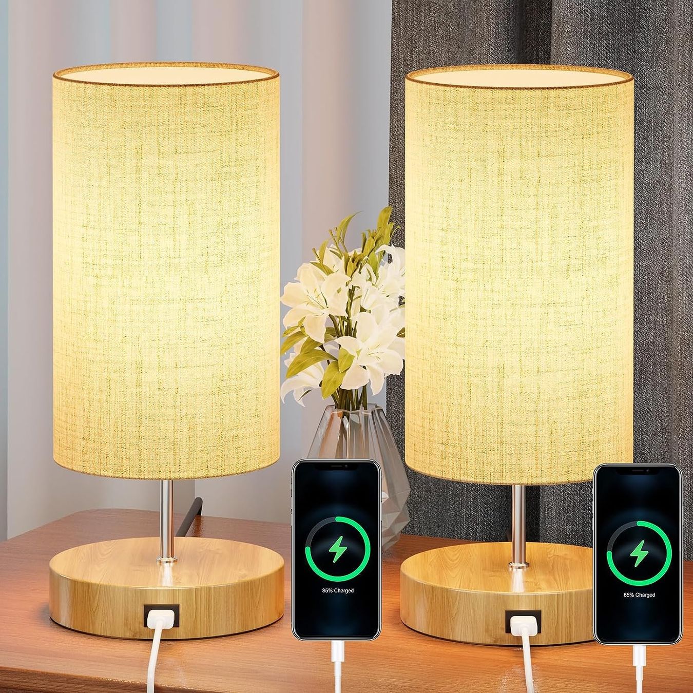 Lampade: Nachttischlampe Touch Dimmbar 2er set – Nuovo e nell'imballaggio originale da Nuglar venduto da SaleRitter