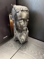 Holzskulptur Frauenbüste schwarz geschnitzt Zustand gut
