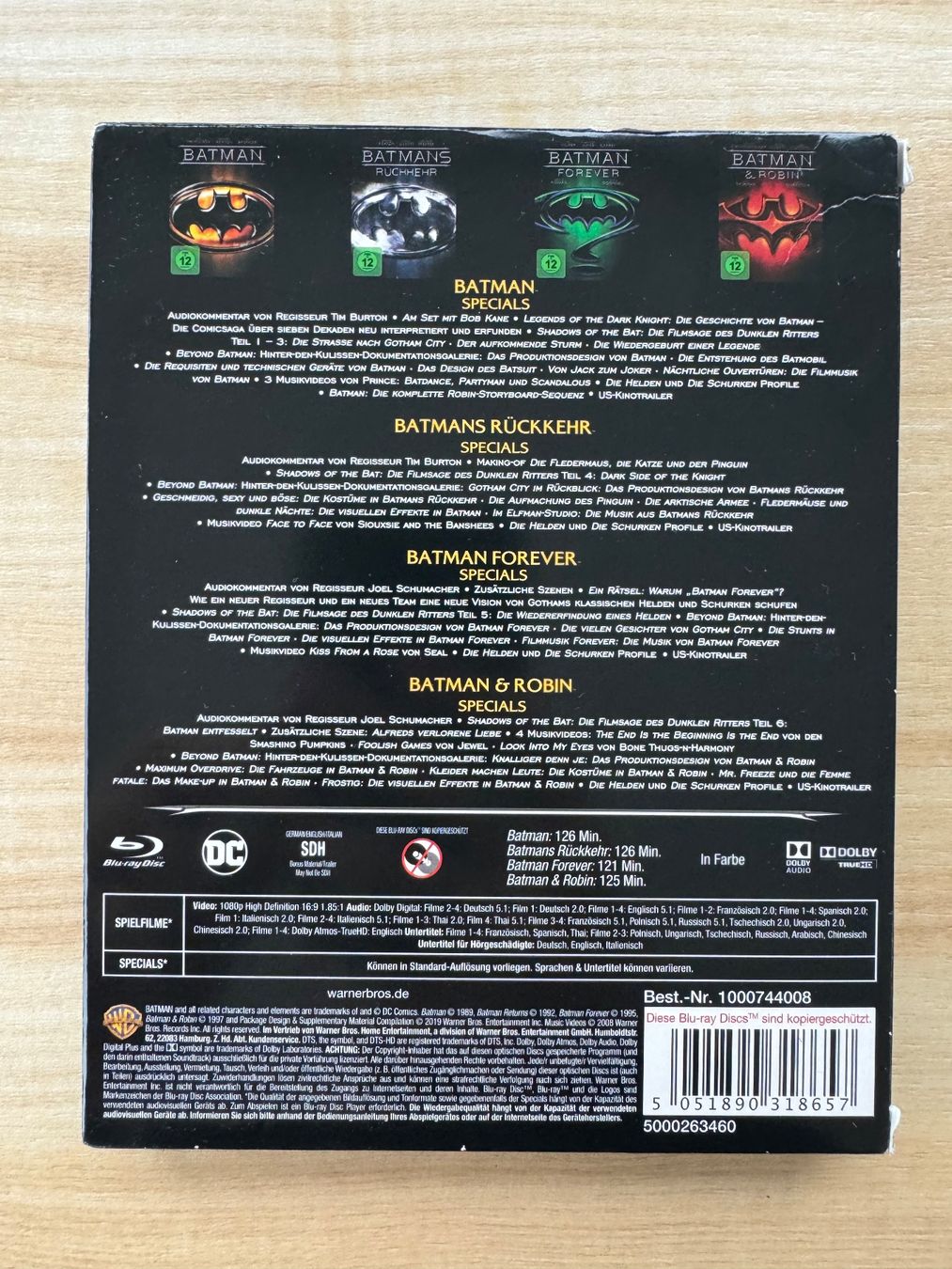 Tous les DVDs: Batman 1989 - 1997 Remastered – D'occasion à Ostermundigen par Rick-C137 1