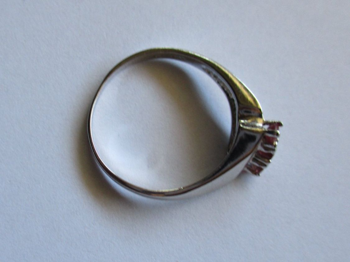 Bagues: Bague argent 800 avec pierres roses – D'occasion à La Sarraz par vic_v6kz 1