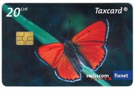 Taxcard S208.3 Schmetterling 20 Fr, 3. Auflage