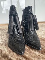 Leder-Bottine POLLINI schwarz