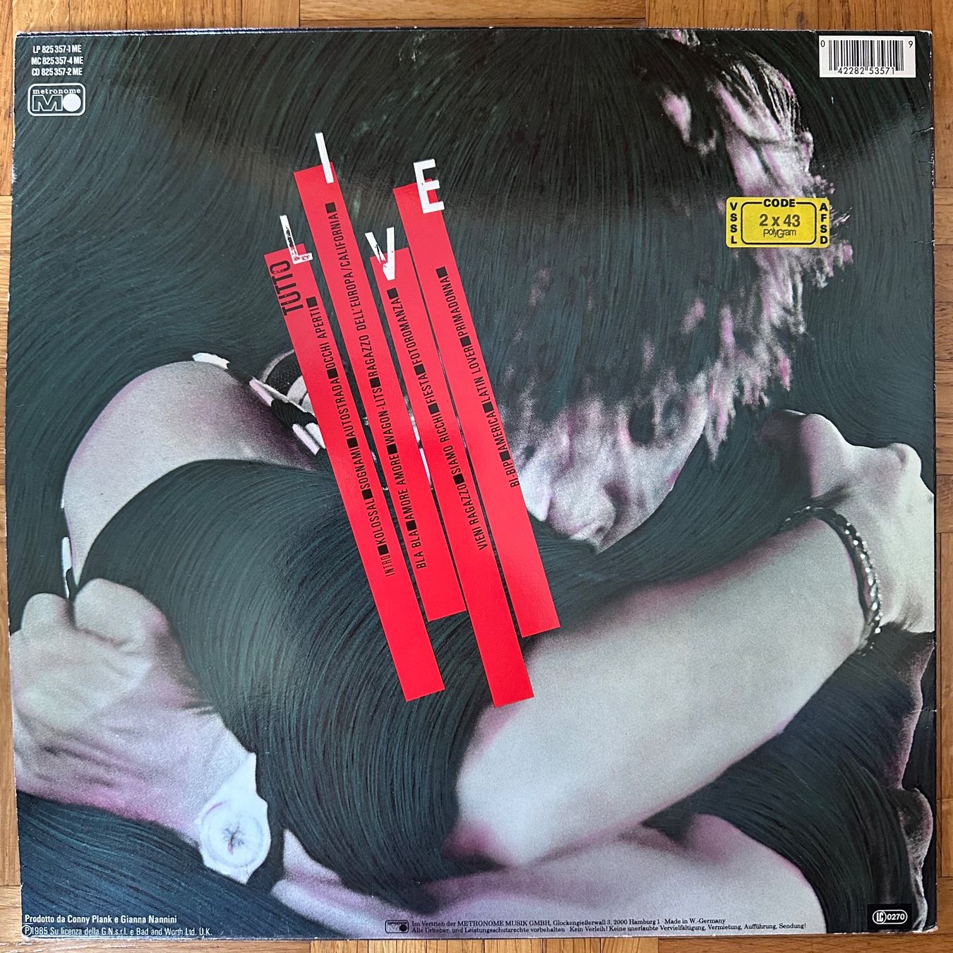 Dischi in vinile: 2LP - Gianna Nannini - Tutto Live – Usato da Breganzona venduto da Onairda75 1