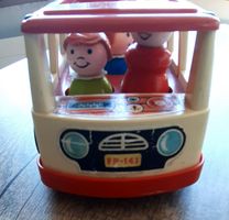 Fisher-Price  -  MINI-BUS  -  vintage  -  mit Passagieren