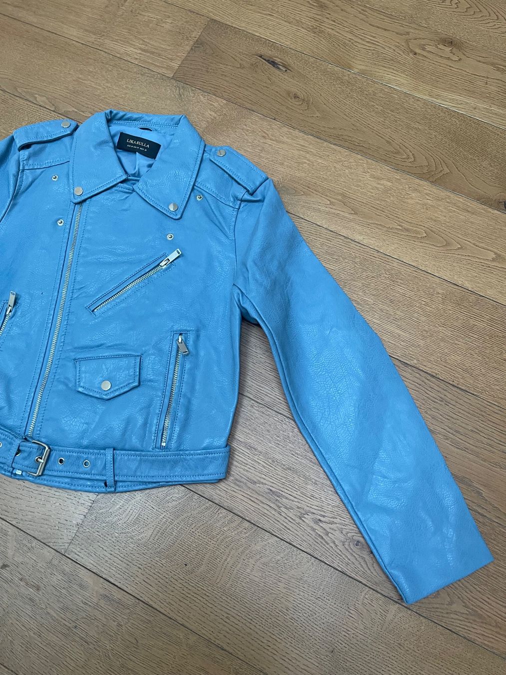 Giacche: Hellblaue Neue Lederjacke in Gr L – Nuovo (secondo la descrizione) da Bassersdorf venduto da Sandy456 4