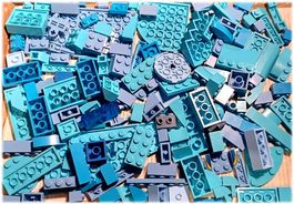 LEGO 150 Verschiedene Blaue Teile -A82