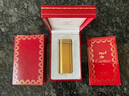 Feuerzeug Cartier Gold Bricquet Lighter guter Zustand