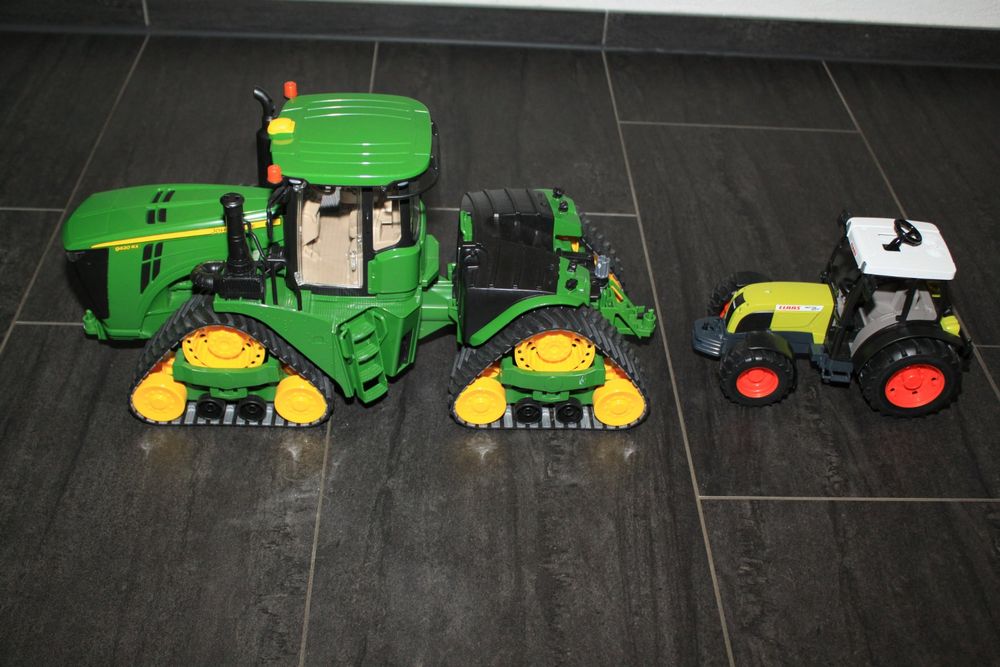 BRUDER John Deere 9620rx Raupentraktor & CLAAS Traktor TOP! | Kaufen