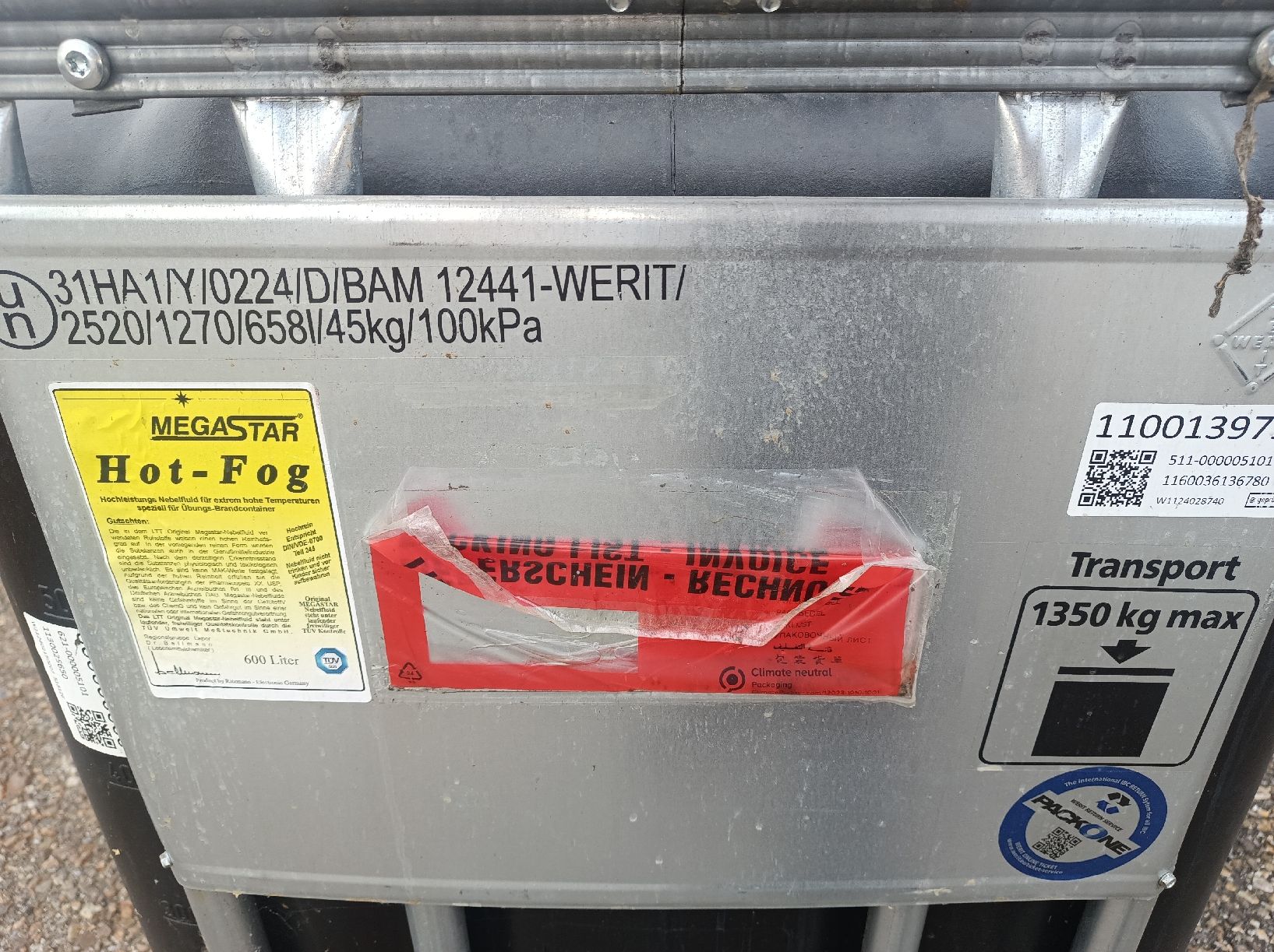 Abbeveratoi e trogoli: IBC Container 600 Liter schwarz gebraucht – Usato da Wöschnau venduto da spa_7ch9 2