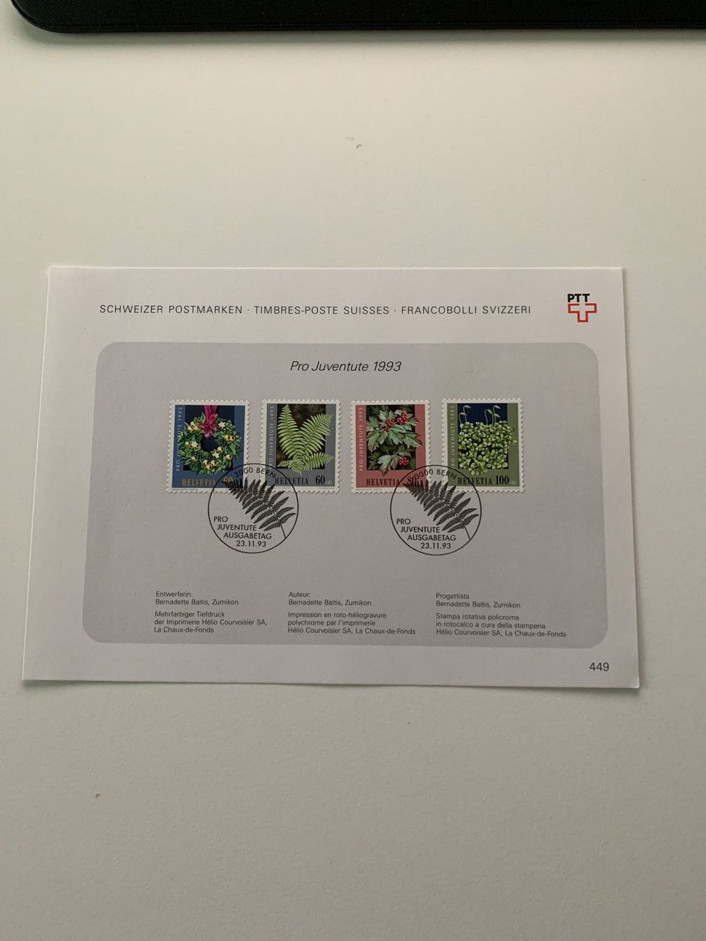 Tutti i francobolli: Pro Juventute 1993 FDC in 6 Varianten – Usato da Willisau venduto da Repfuesch 5