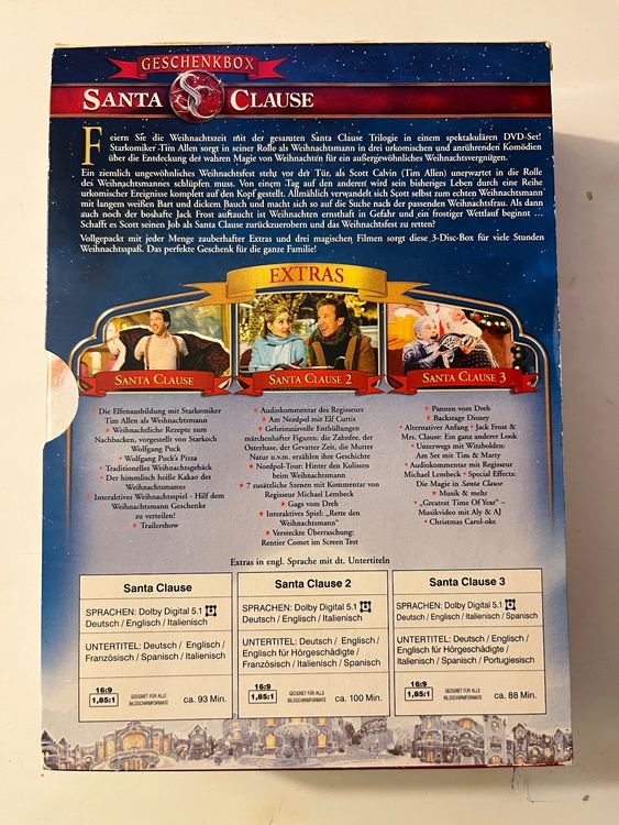 Disney DVD 📀 Santa Clause 1-3 (Neu (gemäss Beschreibung)) in Sierre für ...