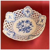 Meissen Porzellan Durchbruchschale - Dekor Zwiebelmuster