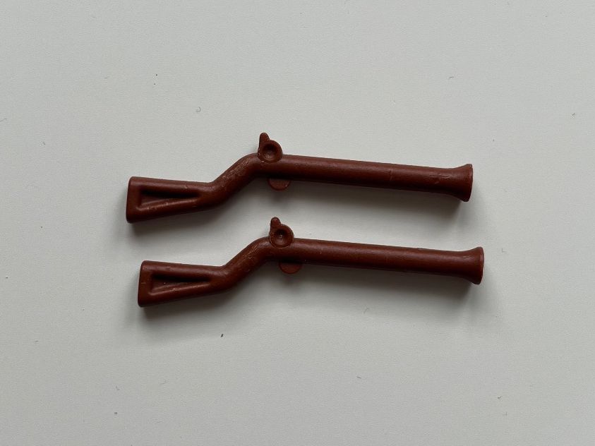 Lego Kit di costruzioni: Lego Flintlock Musket, Reddish Brown – Usato da Hirschthal venduto da TamSwissBricks