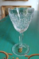 10 Vintage Bleikristall WEISSWEINGLÄSER handgeschliffen