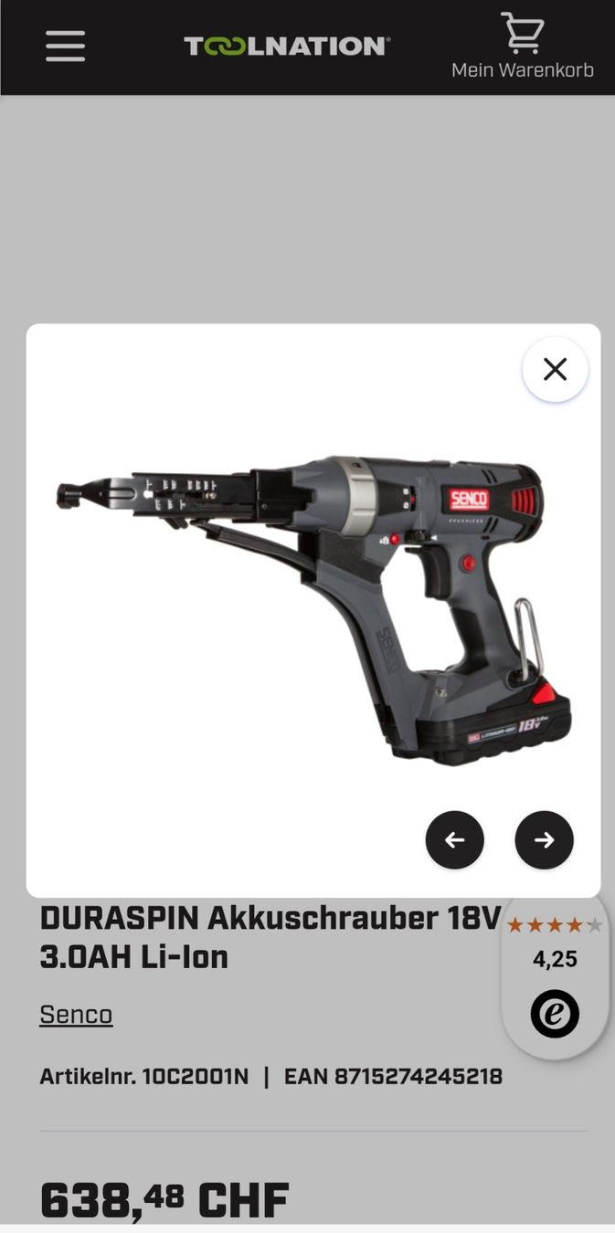 Tutti gli attrezzi: Senco DS 5550 18v NEU – Nuovo e nell'imballaggio originale da birr venduto da salej 2