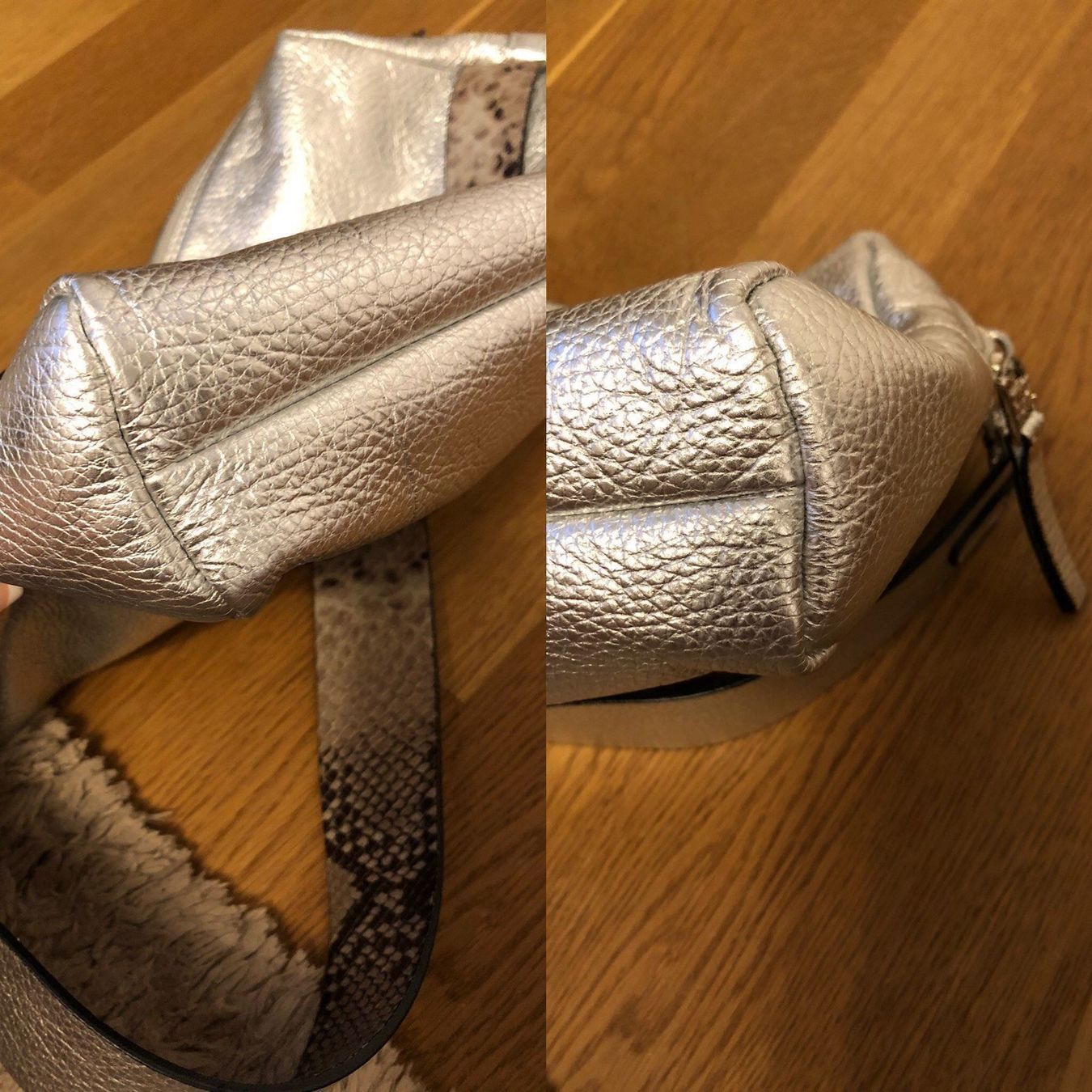 Borse da donna: Echtleder Tasche, Klatsch/ Silver – Nuovo (secondo la descrizione) da Uznach venduto da bmw-girl 5