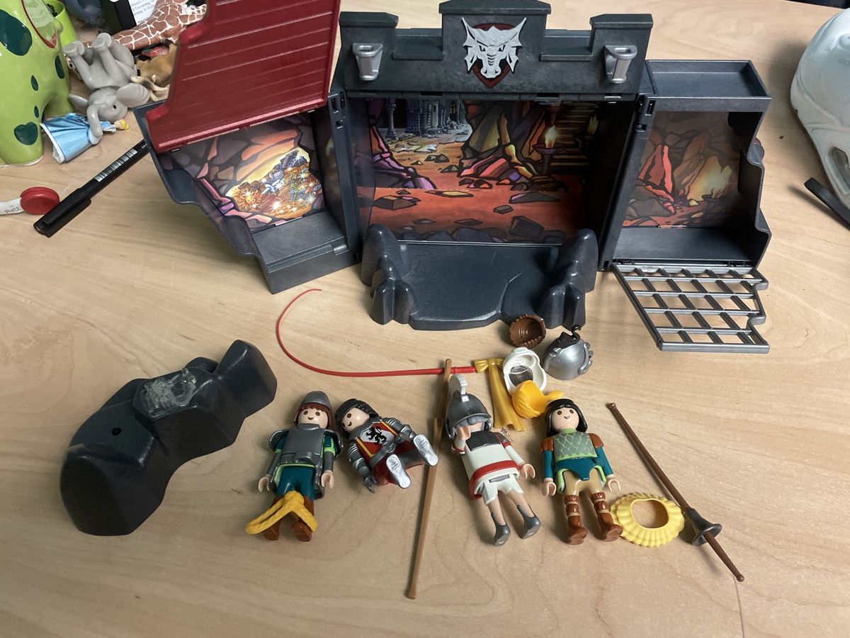 Playmobil Giocattoli: Playmobil Goldmine Box mit Schlüssel – Usato da Obergerlafingen venduto da cabo4