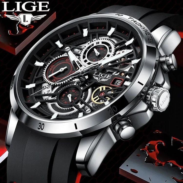Edler Chronograph Uhr Chrono Armbanduhr Herrenuhr Datum | Kaufen auf ...