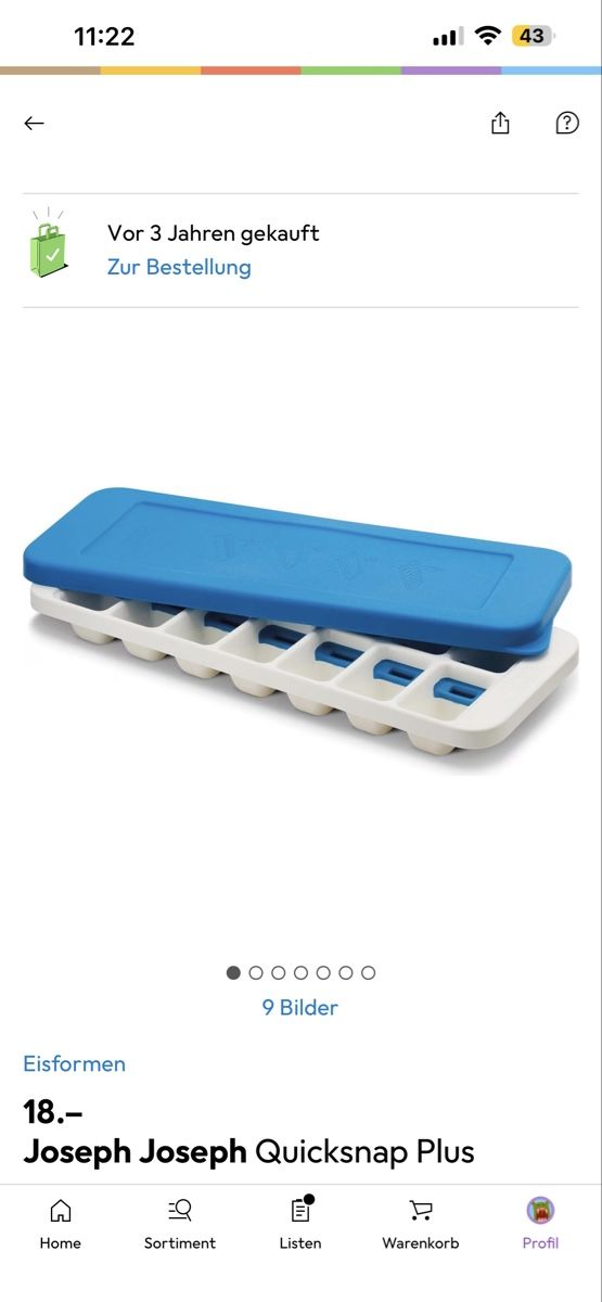 Joseph Joseph Elettrodomestici da cucina: Joseph Joseph Quicksnap Plus Eiswuerfelform - Neuwertig! – Nuovo (secondo la descrizione) da Bülach venduto da deinmica 1