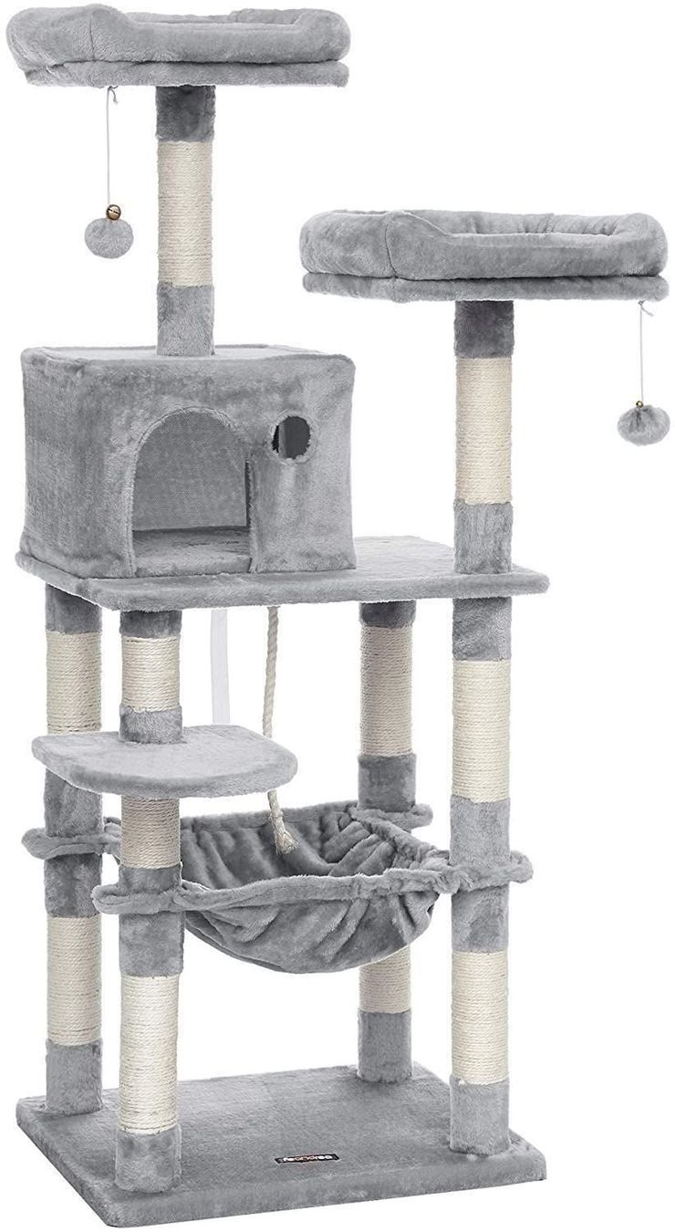 Katzenbaum - Kratzbaum: FEANDREA Kratzbaum 143 cm Grau – Neu und originalverpackt aus Bottighofen von zaap