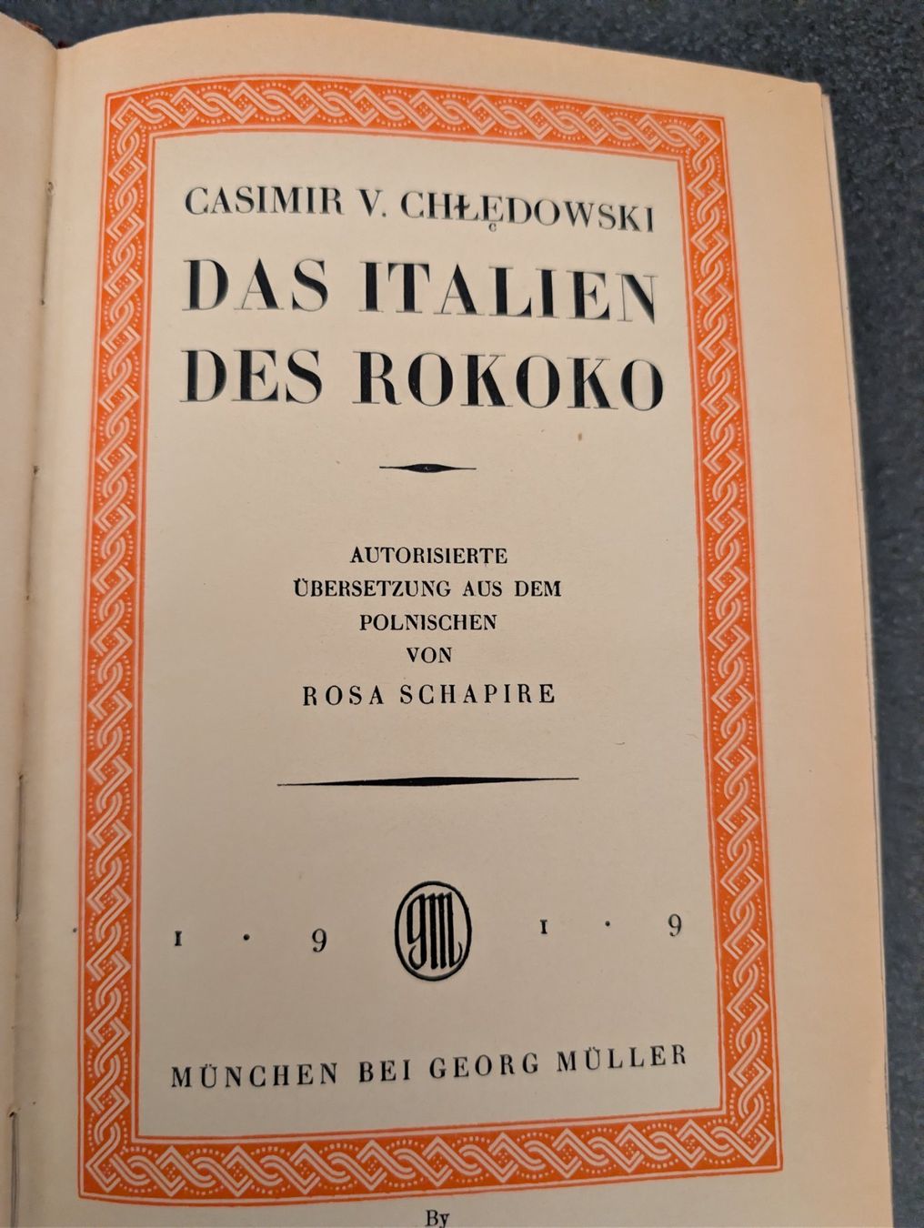 Libri: DAS ITALIEN DES ROKOKO – Usato da zürich venduto da gabab 3